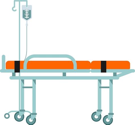 Premium Vector Emergency Stretcher Illustration Flat Style