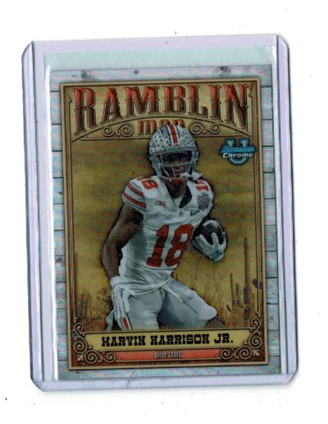 Bowman University Chrome Marvin Harrison Jr Rambling Man Insert