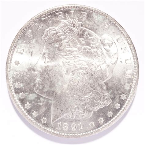 1891 S Morgan Silver Dollar BU Numismax