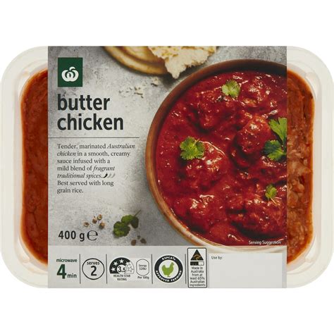 Woolworths Classic Butter Chicken 400g Bunch