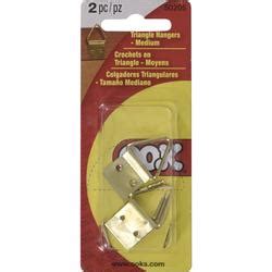 OOK 20 Lb Brass Large Ring Picture Hangers 2 Pack At Menards