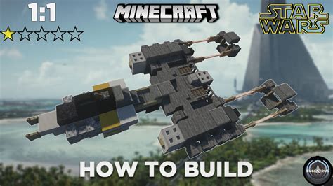 Rebel Alliance Btl A4 Y Wing Starfighter Minecraft Star Wars Tutorial Youtube