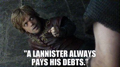 YARN A Lannister Always Pays His Debts Game Of Thrones 2011