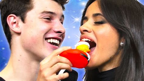 Celebs Play The Blind Kissing Challenge Youtube