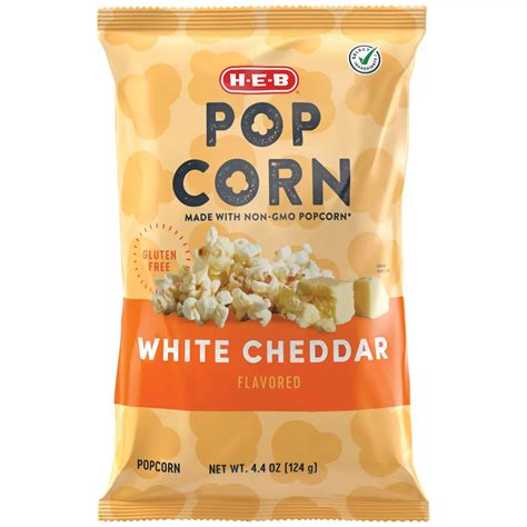 H E B Popcorn White Cheddar Shop Popcorn At H E B