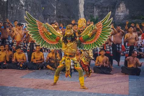 Bali Indonesia January 11 2019 Traditional Kecak Dance At Garuda