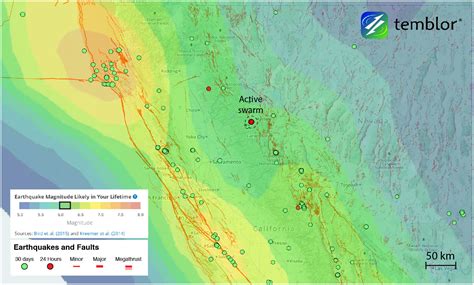 california-earthquake-swarm-earthquake-forecast-map - Temblor.net