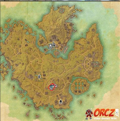 ESO Khenarthi S Roost Wayshrine Map Orcz The Video Games Wiki