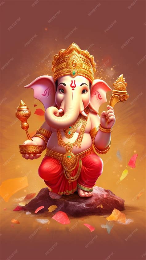 Premium Ai Image Lord Ganesha Hindu God