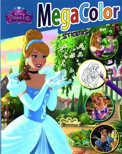 Disney Princess Megacolor Kleurboek En Stickers Bol