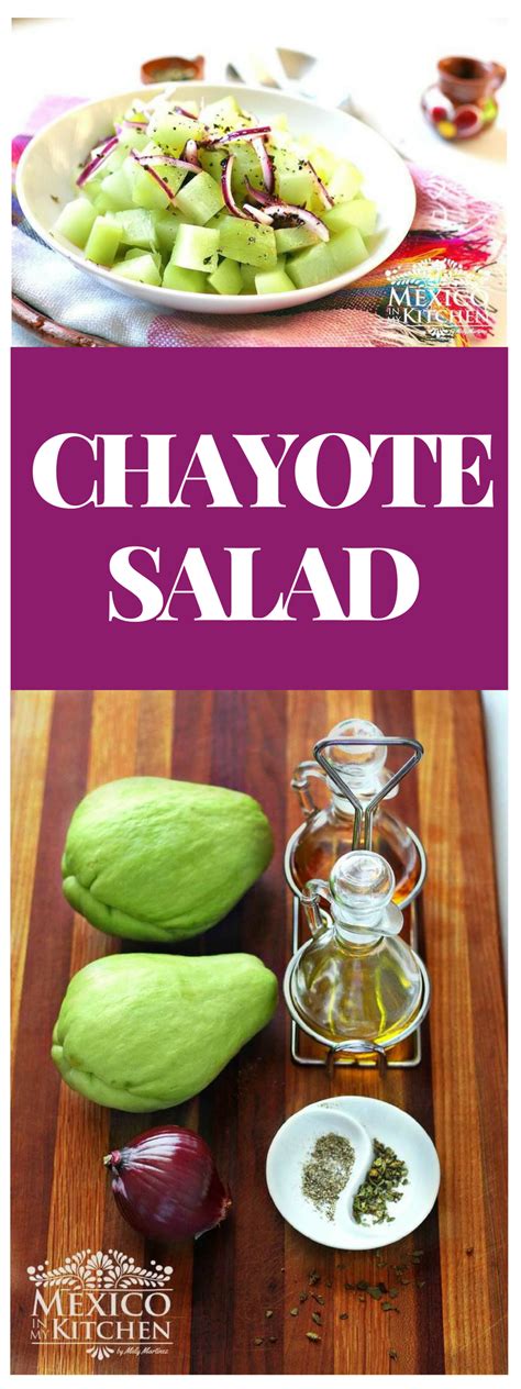 Chayote Salad Recipe Chayote Recipes Mexican Food Recipes Food