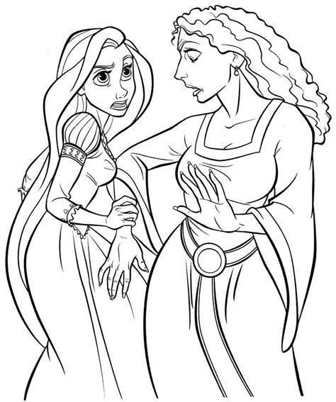 Rapunzel Printable Coloring Pages