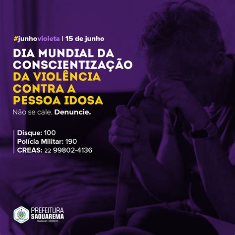 Dia De Conscientização Da Violência Contra O Idoso é Lembrado Em