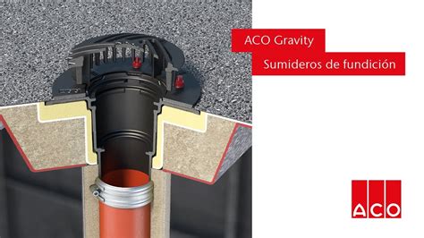 ACO Gravity Sumidero de fundición para cubiertas planas YouTube