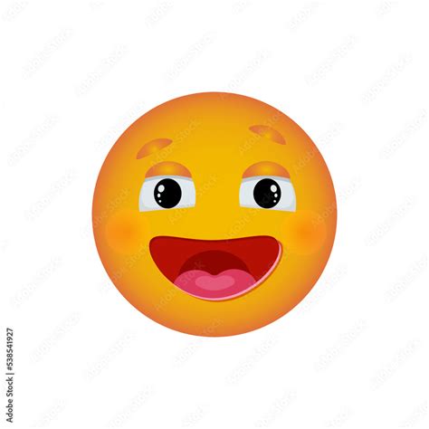 Emoticon With A Big Smile Emoji Reaction To Messages For Social