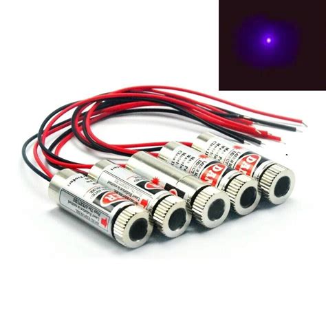 Pcs Focusable Violet Blue Nm Mw Laser Dot Diode Module X Mm W