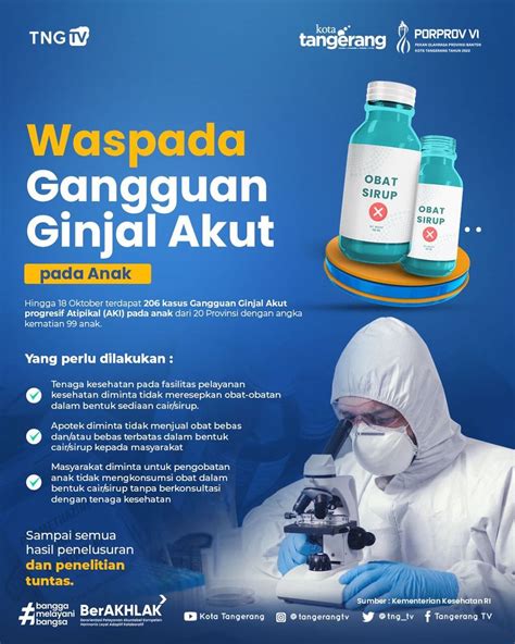 Kec Larangan Waspada Gangguan Ginjal Akut