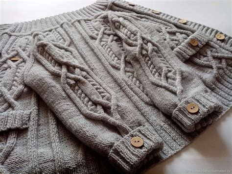 Кофта, бомбер вязаный для мальчика "Северные мотивы" на заказ в ...