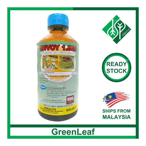 1l Envoy 1 8ec Hextar Insecticide Miticide Mites Racun Hama Serangga Ulat Worm Abamectin 1 8