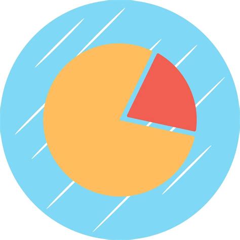 Pie Chart Flat Blue Circle Icon 42771483 Vector Art At Vecteezy