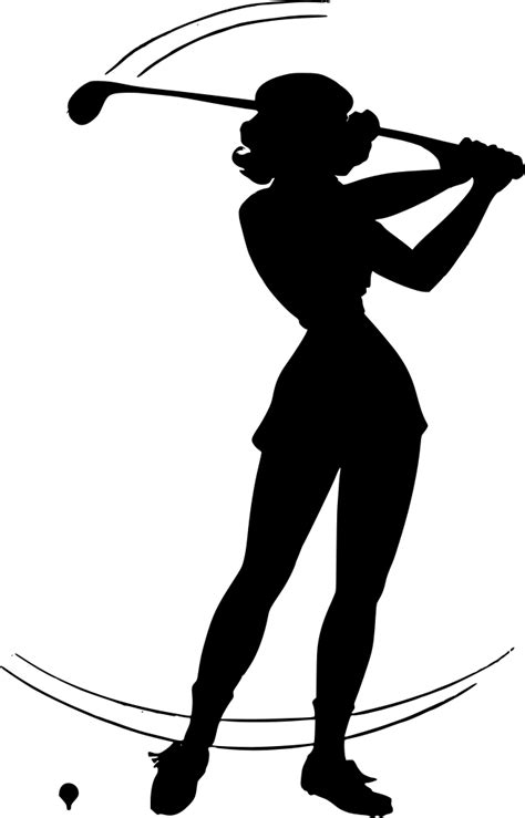 Svg Retro Golf Golfer Woman Free Svg Image And Icon Svg Silh