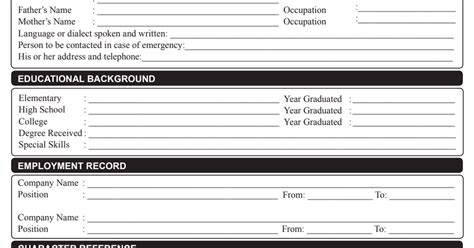 Bio Data Format Philippines Download This Bio Data Form In Pdf Format