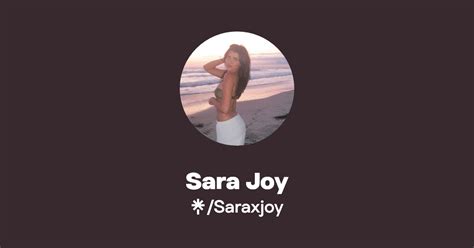 Sara Joy Instagram Tiktok Linktree