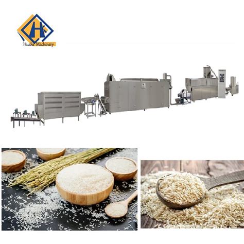 Best Selling Twin Screw Extruder Artificial Fortified Rice Making Processing Machine China