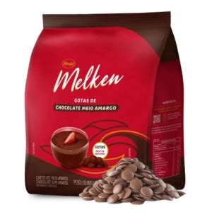 Chocolate Meio Amargo Gotas Melken 400g Harald