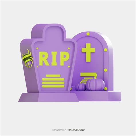 Premium Psd Tombstone 3d Icon