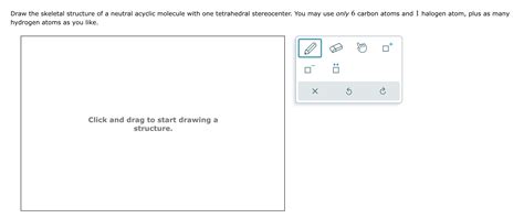 Solved Draw The Skeletal Structure Of A Neutral Acyclic Chegg