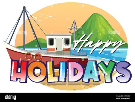 Summer Vacation Logo Concept Illustration Stock Vector Image Art Alamy