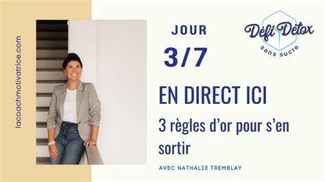 ️ ️ ️ En Direct ‼️ Jour 3 ‼️ DÉfi DÉtox 7 Jours Sans Sucre Youtube