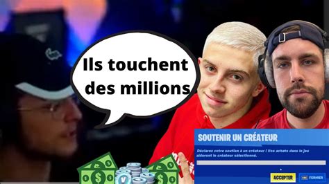 MICHOU ET VALOUZZ COMBIEN LEUR RAPPORTE LE CODE CREATEUR FORTNITE