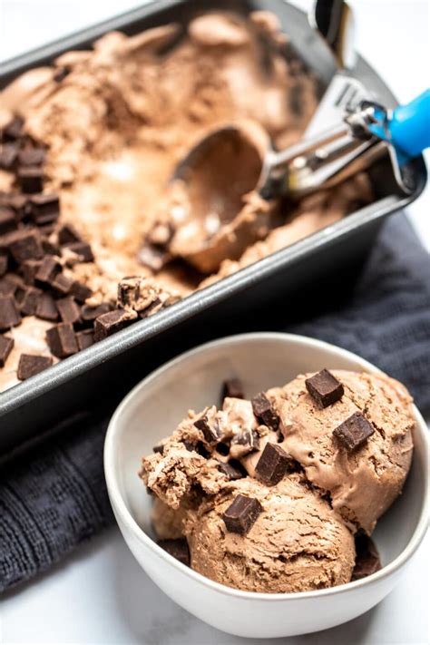 Homemade Chocolate Ice Cream No Churn • Dishing Delish