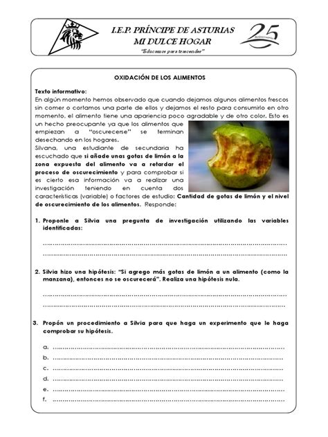 Oxidación de Alimentos - Metales - Indagación | PDF | Corrosión | Oro