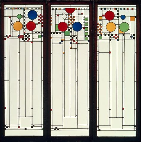 Stained Glass Windows By Frank Lloyd Wright From The Avery Coonley Playhouse Riverside