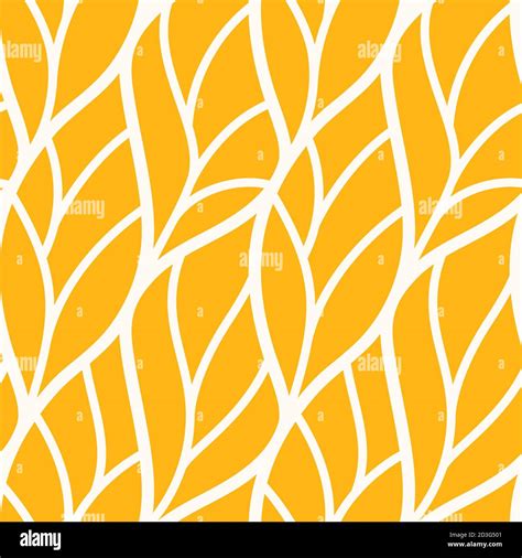 Abstract Tropical Summer Pattern Seamless Repeat Pattern Organic Structures Gold Yellow