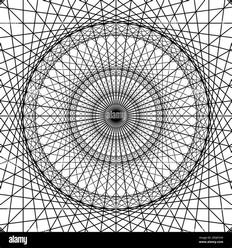 Figura geométrica de elementos de Geometría Sagrada Ilustración