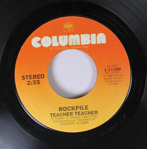 Rockpile 45 Rpm Teacher Teacher Fool Too Long Cds And Vinyl