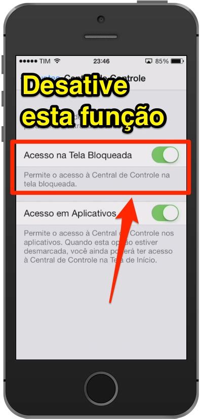 Aprenda Desativar A Central De Controle Na Tela Bloqueada Do Iphone