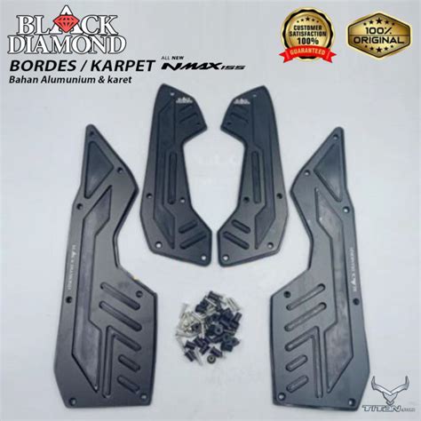 BORDES NEW NMAX KARPET PIJAKAN KAKI YAMAHA NMAX NEW 2020 2021 BLACK