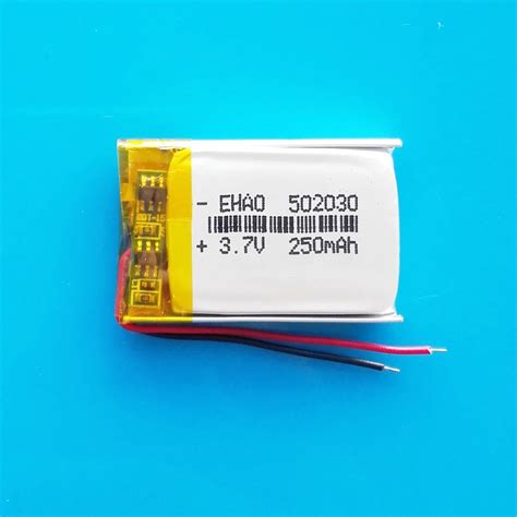 37v 250mah Polymer Lithium Lipo Battery Rechargeable 502030 Customized Wholesale Ce Fcc Rohs