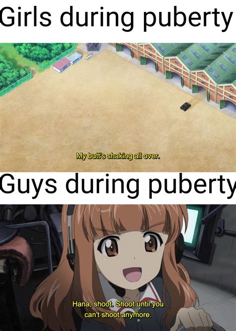 Puberty Memes Still Relevant R Animemes Girls Und Panzer Know