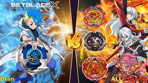 Beyblade X Battle Dran Sword VS ALL Phoenix ベイブレードX ドランソード 베이블레이드 X