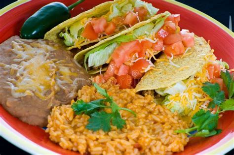 Colorful Mexican Food Plate Royalty Free Stock Images Image 10874339