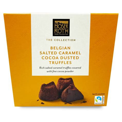 Belgian Salted Caramel Cocoa Dusted Truffles G Moser Roth Aldi Ie