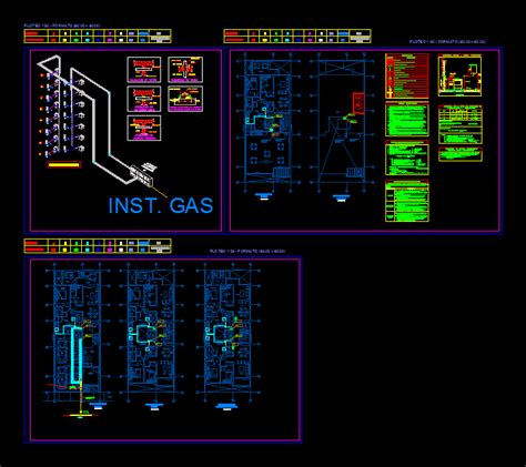 Gas Installations Installations Dwg Block For Autocad • Designs Cad