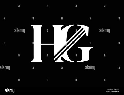 Initial Monogram Letter Hg Logo Design Vector Template Hg Letter Logo