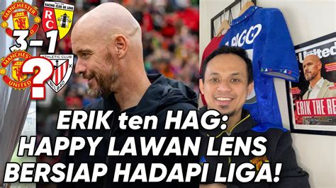 Ngobrol Ringan Erik Ten Hag Happy MUFC Menang Lawan Lens Akhiri Lawan